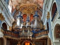 baroque organ with moving figures live concerts in the church Marian sanctuary Jesuit monastery in ÃÅ¡wiÃâ¢ta Lipka Masuria Poland